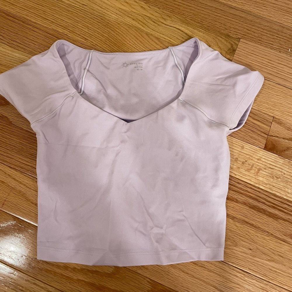 Purple Aerie athletic top discontinued size xs